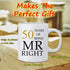50th Wedding Anniversary Mugs for couples